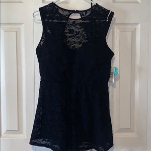 Black one piece bathing suit